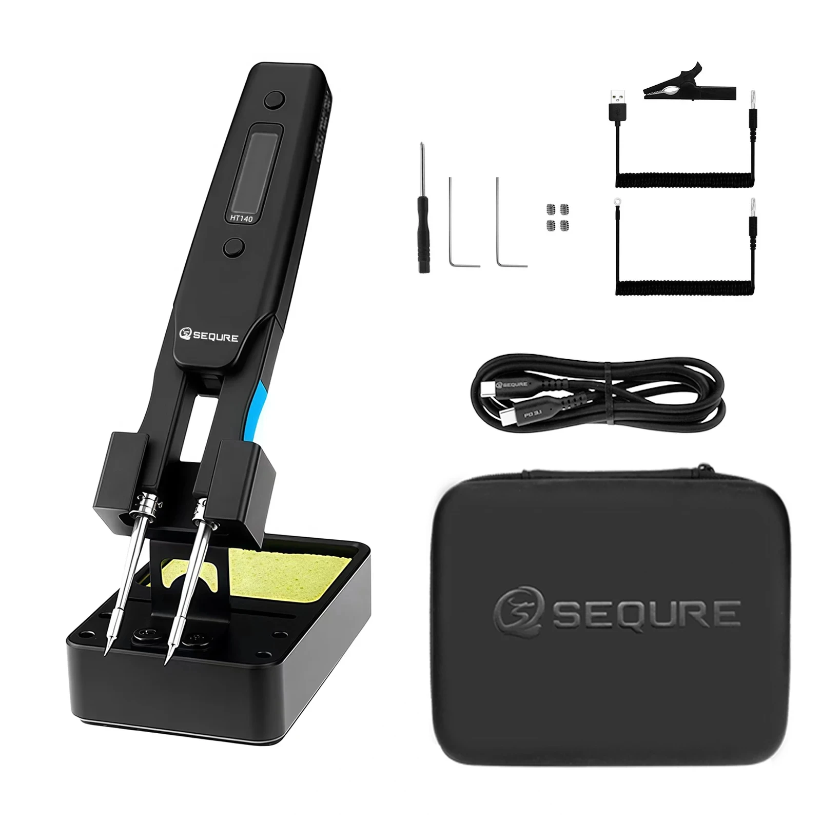Smd Tweezer Set - SEQURE HT140 2 IN 1 Soldering