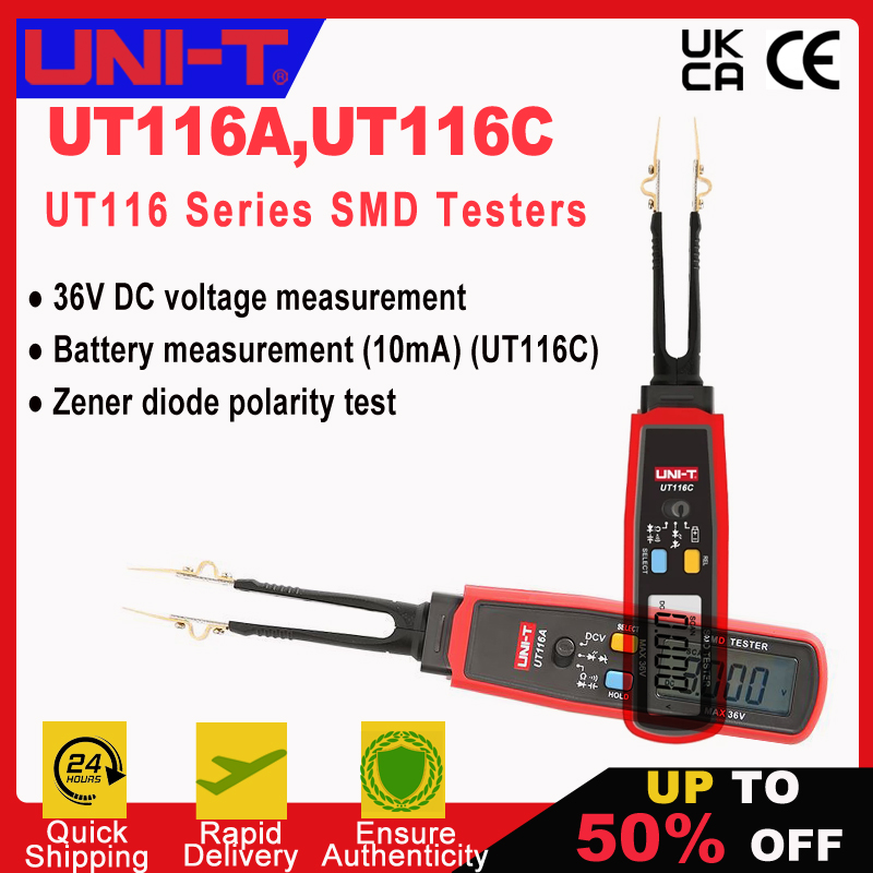 Smd Tweezer Set - UT116A UT116C Digital Tweezers Smart SMD