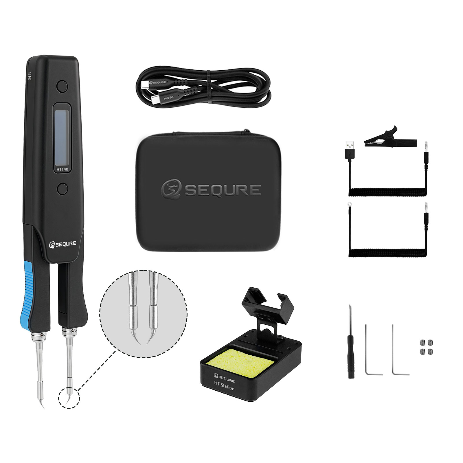 SEQURE HT140 2-IN-1 Electric H - Smd Tweezer Set review and price