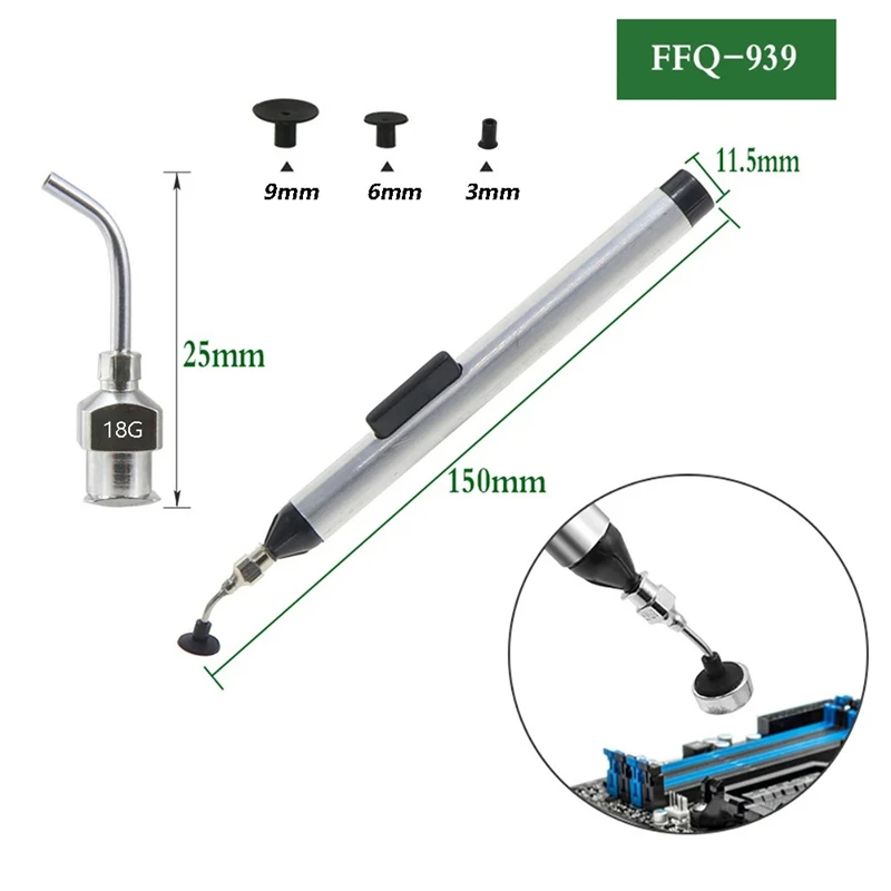 Manual Vacuum Suction Pen Kit  - Smd Tweezer Set review and price